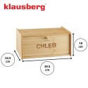 CHLEBAK POJEMNIK BAMBUSOWY NA PIECZYWO KLAUSBERG KB-7934
