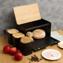 CHLEBAK Z ZESTAWEM 4 POJEMNIKÓW KUCHENNYCH I NOŻEM 2754