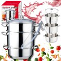 SOKOWNIK PAROWY 8L INDUKCJA GAZ KLAUSBERG KB-9032 GARNEK DO SOKU
