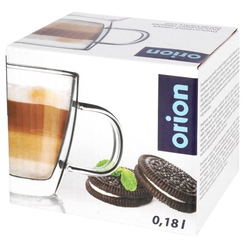SZKLANKA TERMICZNA 180ml Z PODWÓJNĄ SCIANKĄ DO KAWY 127201