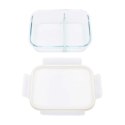 SZKLANY POJEMNIK 1000ml LUNCH BOX Z PRZEGRODĄ SZCZELNY 5623