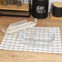 SZKLANY POJEMNIK 600ml LUNCH BOX Z PRZEGRODĄ SZCZELNY 5622