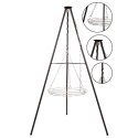 TRÓJNÓG STALOWY 15Ocm Z RUSZTEM 50cm GRILL DO PALENISK OGRODOWYCH