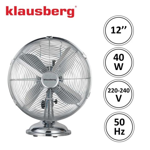 WENTYLATOR WIATRAK CYRKULACYJNY BIURKOWY KLAUSBERG KB-7537