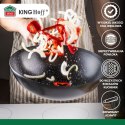 WOK Z POKRYWĄ Z POWŁOKĄ MARMURKOWĄ 30cm KINGHOFF KH-1984