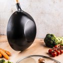 WOK Z POKRYWĄ Z POWŁOKĄ MARMURKOWĄ 30cm KINGHOFF KH-1984
