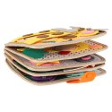Książeczka sensoryczna edukacyjna filcowa 3D manipulacyjna ruchome elementy żyrafa