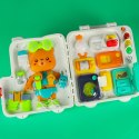 Tablica manipulacyjna sensoryczna montessori walizka pokrętła miś XXL światło dźwięk