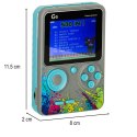 Konsola przenośna do gier mini elektroniczna retro 500 gier szara