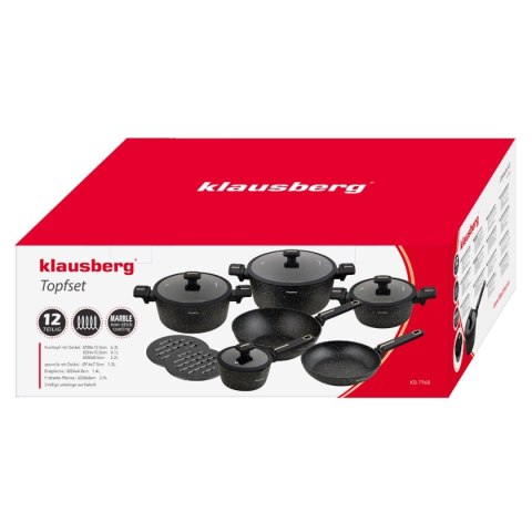 ZESTAW 12 ELEM. GARNKÓW MARMURKOWYCH KLAUSBERG KB-7968