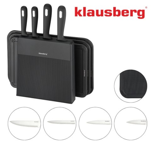ZESTAW NOŻY I DESEK KUCHENNYCH W STOJAKU KLAUSBERG KB-7980