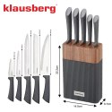 ZESTAW NOŻY W BLOKU AKACJOWYM KLAUSBERG KB-7979