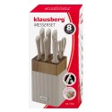 ZESTAW NOŻY W BLOKU AKACJOWYM KLAUSBERG KB-7984