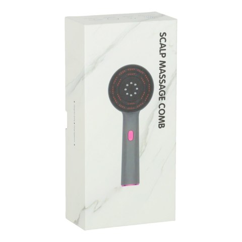 Masażer szczotka do masażu skóry głowy aplikator olejków USB czarna
