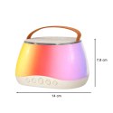 Zestaw do karaoke głośnik Bluetooth LED RGB 2 mikrofony USB