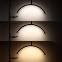 Lampa do przedłużania rzęs LED 36W regulowana kosmetyczna bezcieniowa łuk czarna
