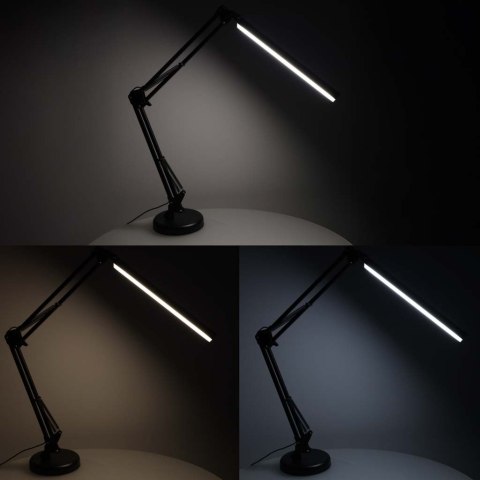 Lampka na biurko biurkowa LED USB obrotowy wysięgnik 2 sposoby mocowania