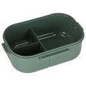 Lunch box śniadaniówka pudełko śniadaniowe z przegródkami dzielone 1200ml zielone