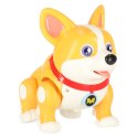 Pies piesek interaktywny robot Corgi świecące uszy muzyka