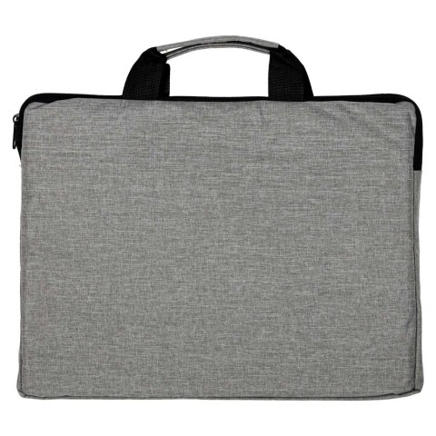 Torba na laptopa 15,6 cali na ramię teczka biznesowa damska męska szara