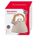 CZAJNIK STALOWY Z GWIZDKIEM 2,5L KLAUSBERG KB-7954