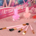Kuferek zestaw kosmetyków do makijażu i paznokci makeup kosmetyki cienie lakiery szuflady syrenka