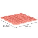 Mata sensoryczna puzzle montessori do masażu stóp 8 elementów kolorowe