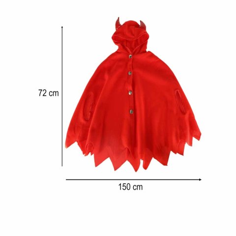 Kostium strój karnawałowy przebranie czerwona peleryna r. S 100-110