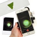 Mikroskop kieszonkowy szkolny edukacyjny naukowy mini LED akcesoria