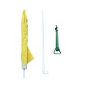 Parasol ogrodowy plażowy regulowany łamany składany UV 150cm żółty