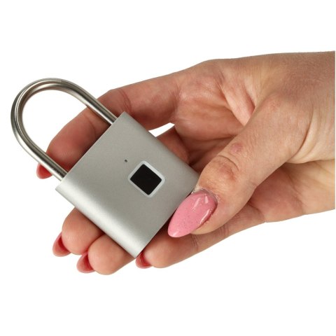 Kłódka zamek elektroniczny na odcisk palca wodoodporny inteligentny USB