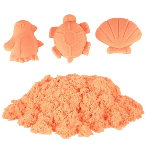 Piasek sensoryczny dla dzieci 1kg w woreczku pomarańczowy