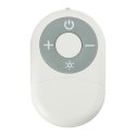 Wentylator biurkowy wiatrak stojący bezprzewodowy USB na pilot z lampką 4 poziomy mocy 18cm biały