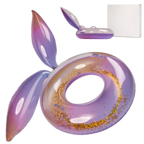 Kółko do pływania koło dmuchane syrena z brokatem galaxy 94 cm XXL max 60kg