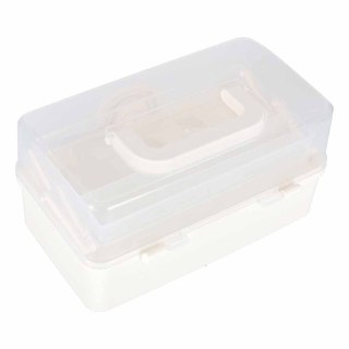 Organizer na leki pojemnik pudełko kasetka apteczka duży XL na zamek skrzynka 29x19x15,5 cm