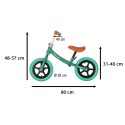 Rowerek biegowy Trike Fix Balance rower ultra lekki turkusowy