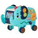 Słonik tablica manipulacyjna montessori wbijak sorter klocki młotek 26cm