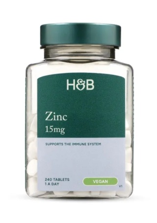 Holland & Barrett - Cynk, 15mg, 240 tabletek
