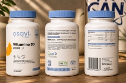 Osavi - Witamina D3, 2000IU, 120 kapsułek miękkich