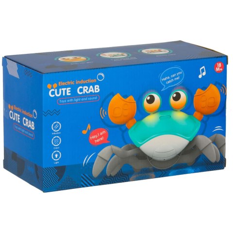 Krab uciekający pełzający czujnik interaktywna akumulator USB czerwony