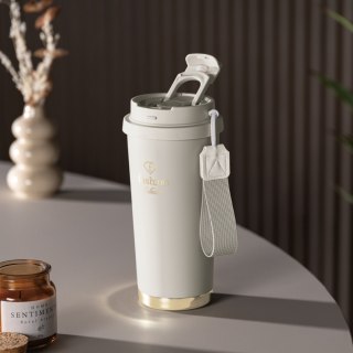 Kubek termiczny 0,5L Fashion TV FTV-0131 Matte Cream Gold Collection
