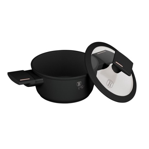 Mini garnek z pokrywką 14 cm BerlingerHaus Monaco/ Black Rose Collection BH- 8285