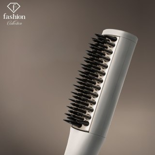 Mini prostujący grzebień do włosów FashionTV FTV-0148 Matte Cream Gold