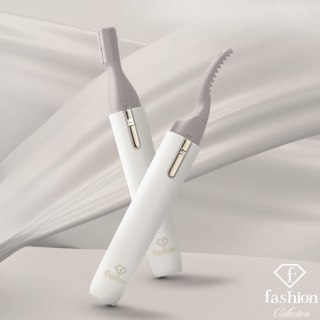 Podgrzewana zalotka do rzęs + golarka elektryczna 2w1 FashionTV FTV-0135 Matte Cream-Gold