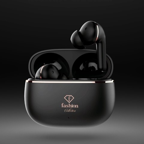 Słuchawki bezprzewodowe Fashion TV by BerlingerHaus FTV-0161 MATTE BLACK- ROSE GOLD