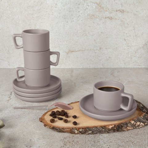 Zestaw filiżanek do espresso 4szt BerlingerHaus Taupe BH-10016