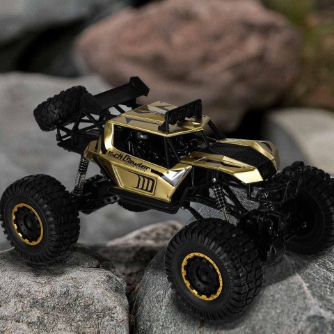 Samochód zdalnie sterowany 2,4GHz 1:8 51cm metal złoty TOP OFERTA HOT