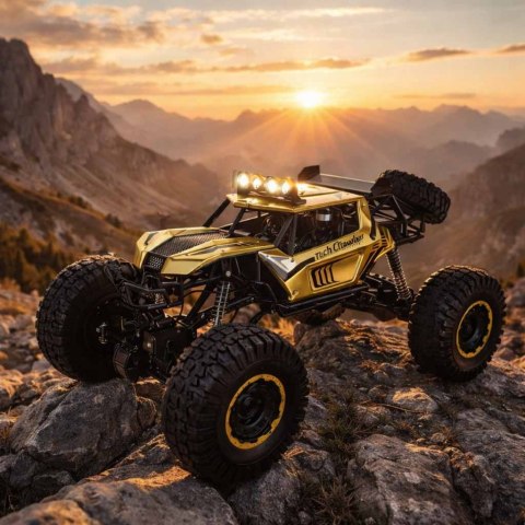 Samochód zdalnie sterowany 2,4GHz 1:8 51cm metal złoty TOP OFERTA HOT