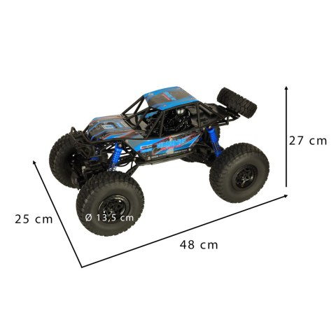 Samochód zdalnie sterowany na pilota RC Crawler Climbing Car 1:10 4WD 48cm KOLOR NIEBIESKI
