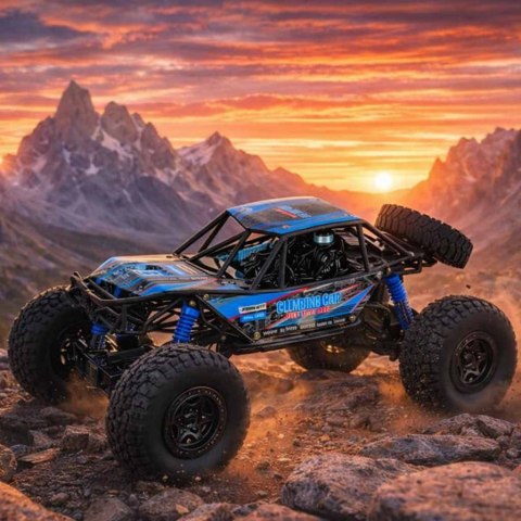 Samochód zdalnie sterowany na pilota RC Crawler Climbing Car 1:10 4WD 48cm KOLOR NIEBIESKI